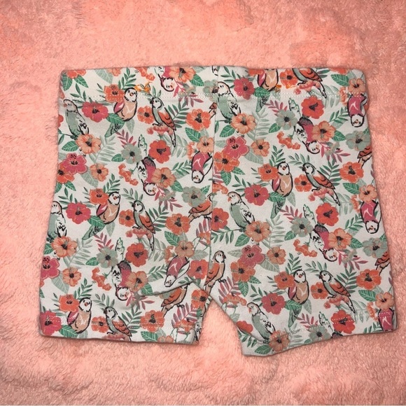 Girls Size 4/5 Member’s Mark Bird Flower Stretch Cartwheel Summer Shorts - Picture 4 of 5
